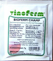 Винные дрожжи - VINOFERM Champ, 7 грамм. 1983609 фото