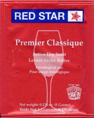 Дріжджі винні Red Star Premier Classic, 5 грам 3490505 фото