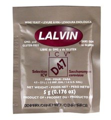 Дріжджі винні Lalvin ICV-D47, 5 грам