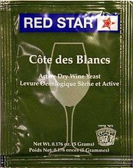 Винные дрожжи Red Star Cote des Blanc, 5 грамм 3032785 фото