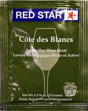 Дріжджі винні Red Star Cote des Blanc, 5 грам 3032785 фото