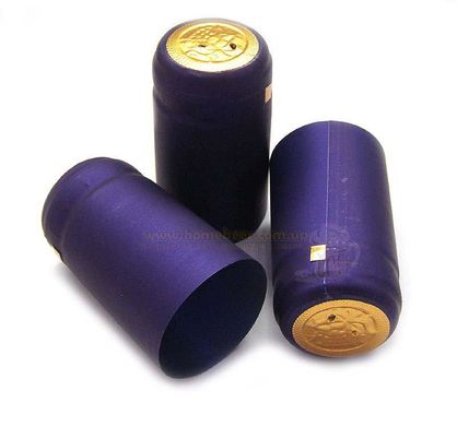 Термоусадочный колпачок для винной бутылки "Фиолетовый матовый", 50 штук 3180758 фото