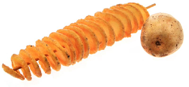 Картопля "Торнадо" - машинка для спіральної нарізки картоплі. 3298566 фото