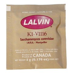 Винные дрожжи Lalvin K1-V1116, 5 грамм