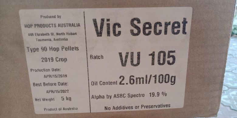 Хмель Вик Сикрет, 2019, Австралия, 25 грамм  А-19,9% (вакуум) copy_3476911 фото